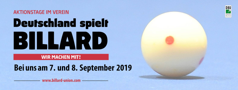 Deutschland spielt Billard 2019 beim Pool-Billard-Verein Rottweil